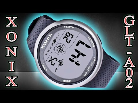 Часы Xonix GLT-A02 (GJT-A02) Self-Calibrating. Водонепроницаемые часы с калибровкой. Aliexpress