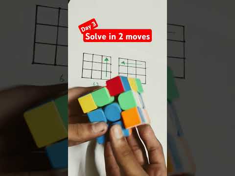The VIRAL 2x63 Moves of Rubik's Cube -cube solve magic trick #shorts #rubikscube