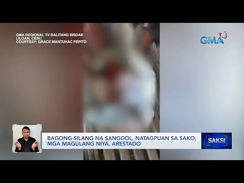Bagong-silang na sanggol, natagpuan sa sako; mga magulang niya, arestado Saksi