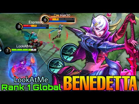 No Escape!! 100% Unstoppable Benedetta Perfect Control! - Top 1 Global Benedetta by LookAtMe - MLBB