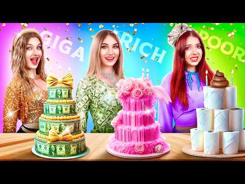 ¡Chica Rica VS Pobre VS Mega Rica! ¿Quién Organizó la Mejor Fiesta de Cumpleaños?