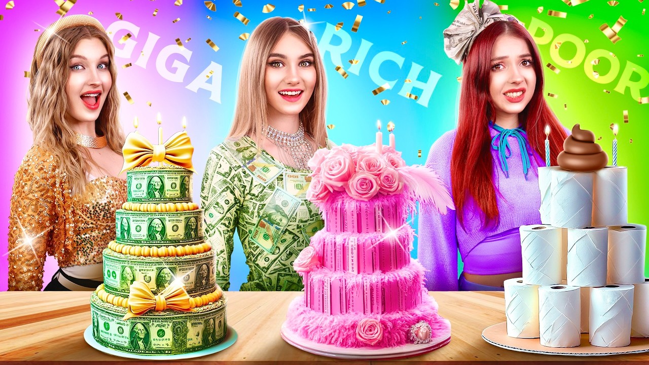 ¡Chica Rica VS Pobre VS Mega Rica! ¿Quién Organizó la Mejor Fiesta de Cumpleaños?
