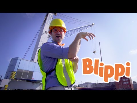 Learning Construction Vehicles For Kids With Blippi | Trucks For Kids