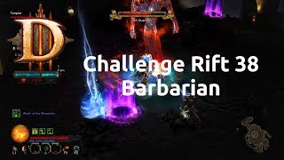 Diablo 3 - Challenge Rift - Challenge 38 - Barbarian - Failure
