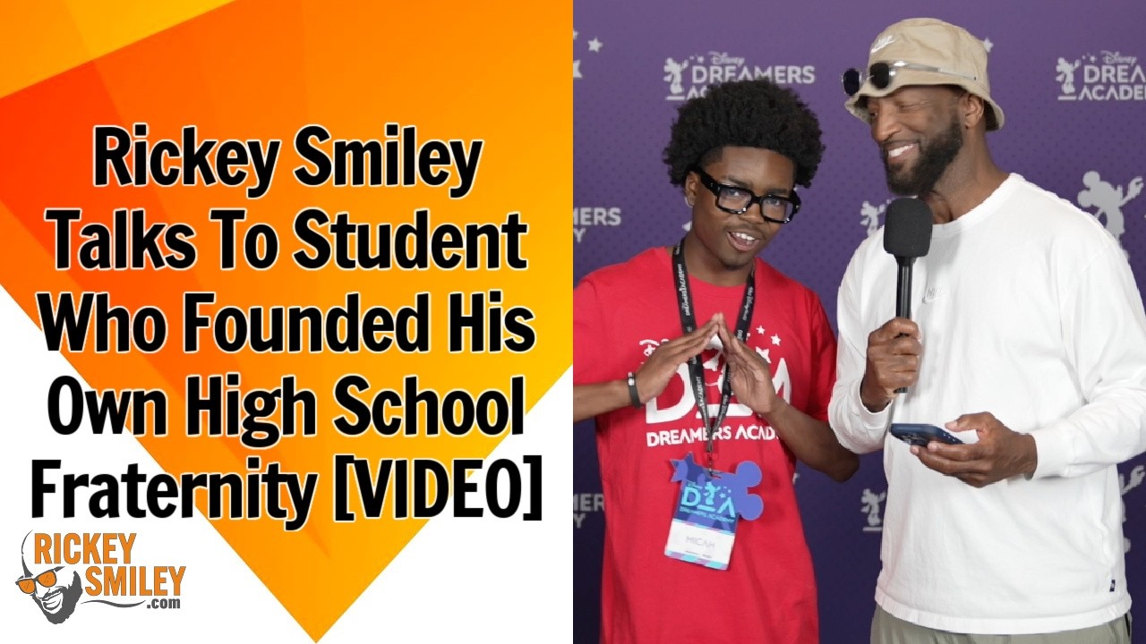 Rickey Smiley Talks To Student Who Founded His Own High School Fraternity