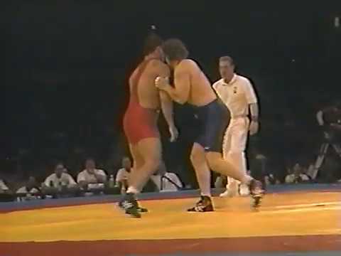 Kurt Angle vs  Dan Chaid - 1996 Olympic Trials 100 KG Bout 1