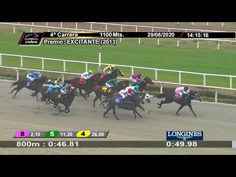 29/08/2020 – Hipodromo Maroñas – Carr 4 – EXCITANTE (2013)