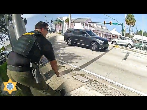 Police Use Spike Strip During Chase! BEST MOMENTS