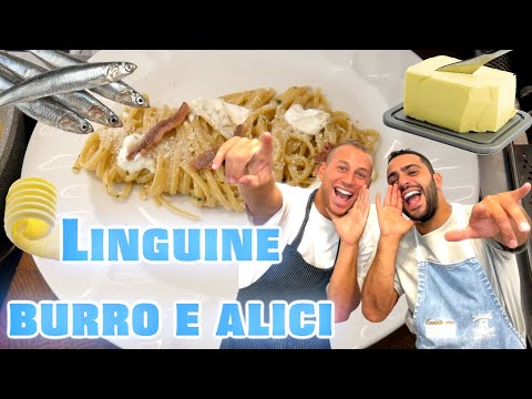 LINGUINE WITH BUTTER AND ANCHOVIES 🐟 *with a historic guest*