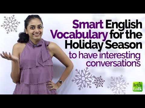 ホリデーシーズンのためのスマートな英単語を学ぶ｜英語レッスン by Meera (Learn Smart English Vocabulary for the Holiday Season | English Lesson by Meera)