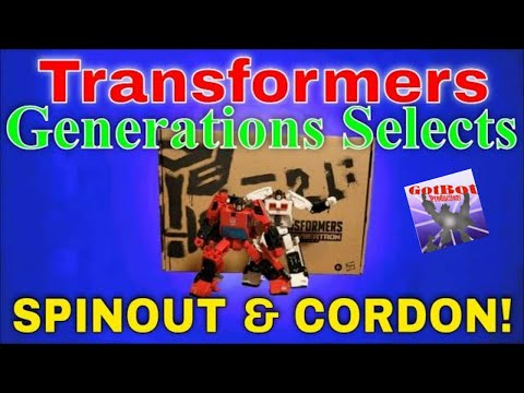 Transformers Generations Selects Cordon and Spinout - GotBot True Review NUMBER 960