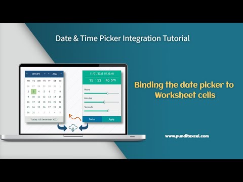 Binding the date picker to the Worksheet Cells