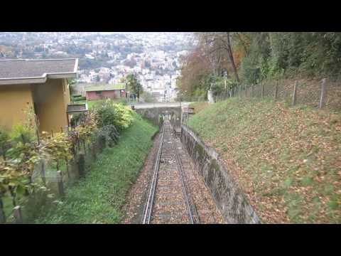 Standseilbahn 6900.02 Lugano - Pazzallo Talfahrt Funicolare