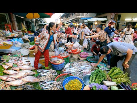 Cambodian Market Food - Vendors, Fish, Seafood, Vegetables, Meat, Pork & More |TourWithPapa