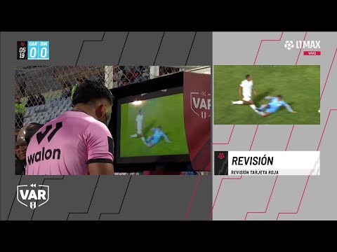 El VAR llama al árbitro principal por la falta de Ezequiel Naya |Tarjeta Roja | #liga1teapuesto2025