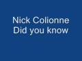 Nick Colionne - Did you know