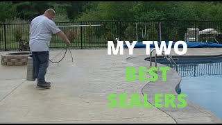 Seal And Re-Seal Stamped Concrete (My Top 2 Concrete Sealers)