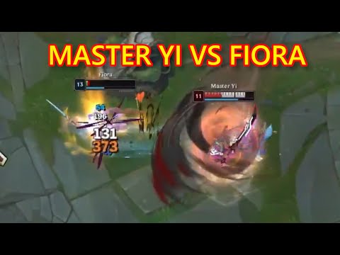 Master YI vs Fiora be like