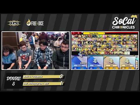 Smash Ultimate Tournament - Meiro + Phoenix Vs. Not_MileyCyrus + Ant Winners Side - SoCal Chronicles