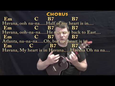 Havana (Camila Cabello) Ukulele Cover Lesson with Chords/Lyrics - Capo 3rd - Em C B7