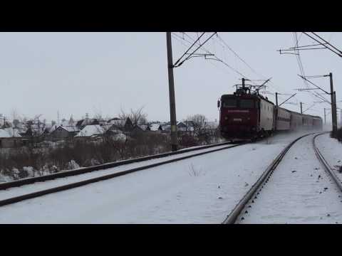 Tren IR1831 Galati - Cluj intra in statia Suceava cu 41-0769-4 a depoului Suceava Nord - 12.02.2017