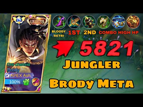 New Meta Brody Jungler Build | Mythical Glory Hack Build - MLBB