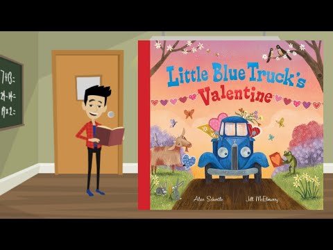 Little Blue Truck Valentine with #storytimesteve