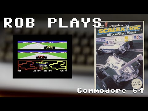 "Scalextric" on Commodore 64 - Rob Plays S4E30
