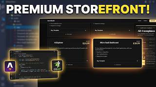 Premium SaaS Storefront Design with Astro and GSAP