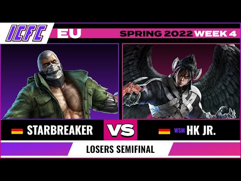 Starbreaker (Bryan) vs. HK Jr. (Devil Jin) Losers Semifinal - ICFC EU Tekken 7 Spring 2022 Week 4
