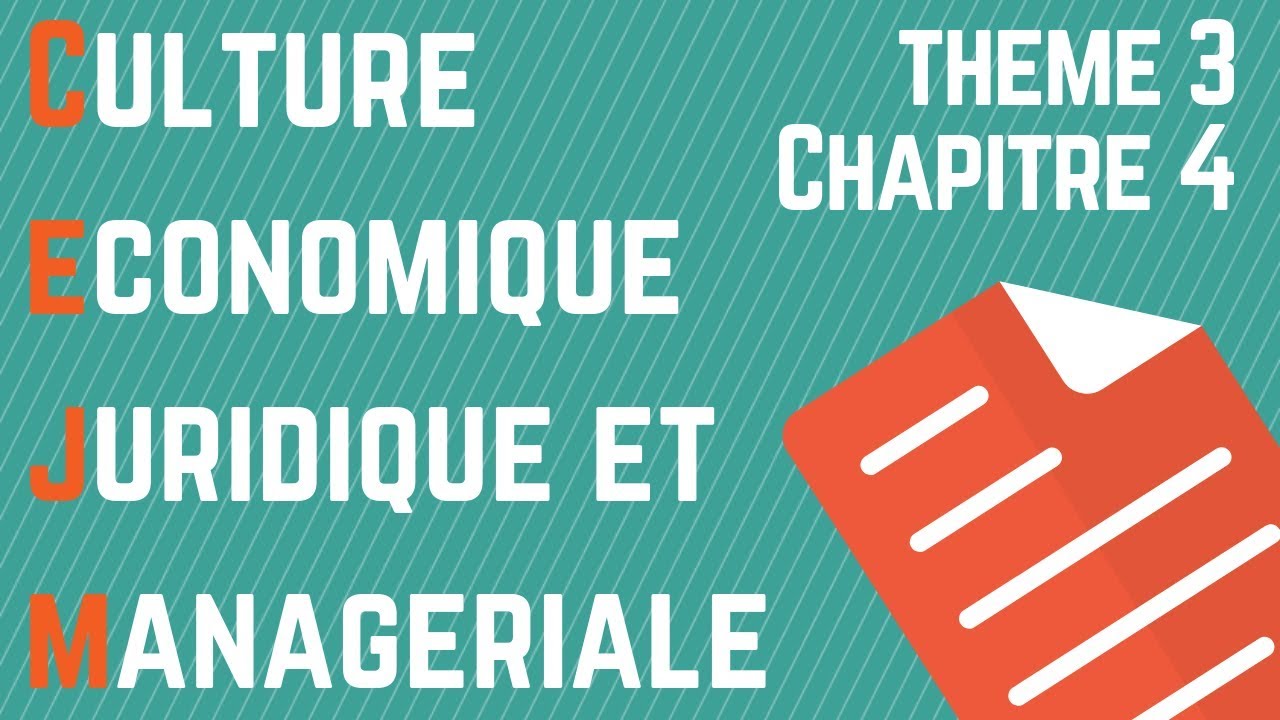 CEJM - Th3 Chap4 : La gestion des risques inhérents à l'activité de l'entreprise