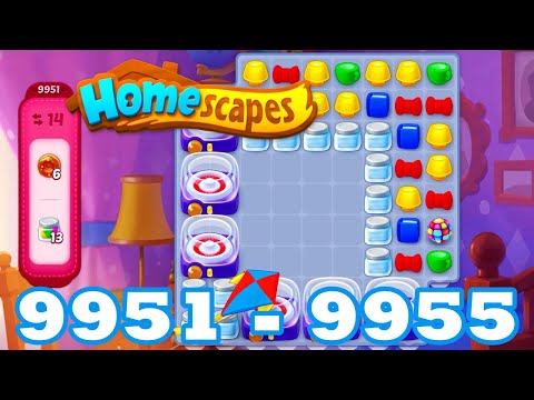 Homescapes Level 9951 - 9955 HD 3 - match puzzle game | Gameplay Walkthrough | 9952 | 9953 | 9954