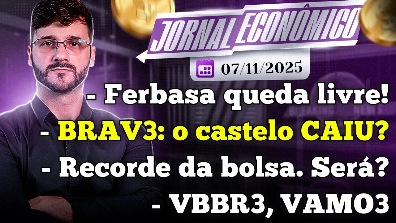 🕕💲JORNAL ECONÔMICO - BRAVA Energia: a casa caiu!? Recordes "fantasmas" na bolsa. Taxação dividendos