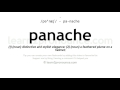 Pronunciation of Panache | Definition of Panache