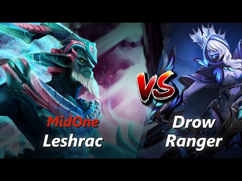 MidOne offlane Leshrac vs Drow Ranger/Marci | First 10 minutes