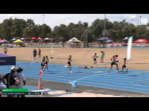 Girls U13 80m Hurdles Timed Final 3 : 2024-25 State Track and Field Championships