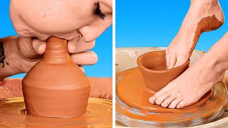 Creative Pottery Techniques Using Body Parts