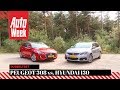 Peugeot 308 vs. Hyundai i30 - AutoWeek Dubbeltest - English subtitles