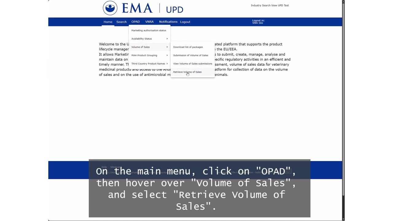 How to view and download volume of sales data - MAH
