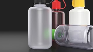 Render The 5 Most Common Plastics - PET, HDPE, PVC, PP, LDPE
