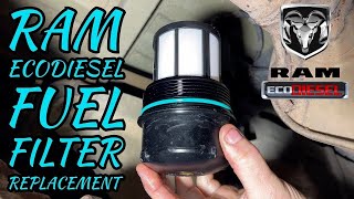 Ram 1500 EcoDiesel Fuel Filter Change How-To