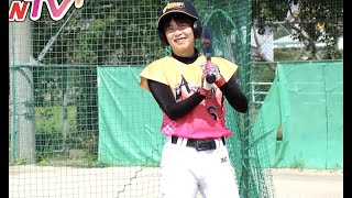 真夏！　明るい　元気な　女子硬式野球部　球場練習編　バッティング③