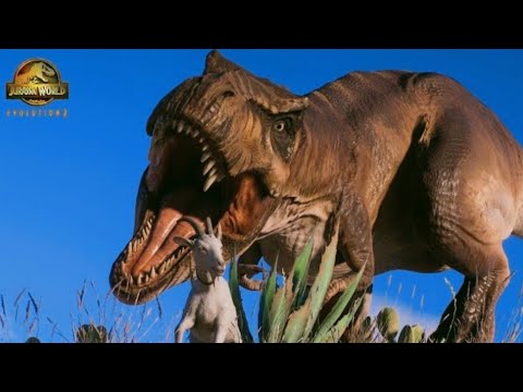 All Large Carnivore Exit And Goat Hunting Animation, Jurassic World Evolution 2