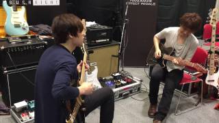 (2) Takahiro Morimoto & Hidehisa Sasaki at BRUSH EIGHT Booth [Sound Messe Osaka Japan]