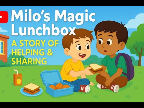Milo’s Magic Lunchbox 🍱 | A Story of Helping & Sharing | Kids Moral Story Kiddie Adventures