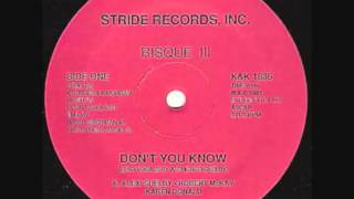 K' Alexi Shelby - Risque III   Don't You Know