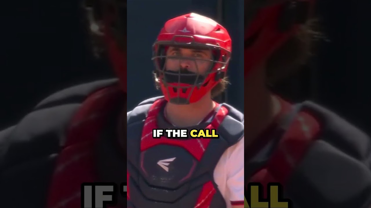 Umpire thought it was a ball… until this happened ???? #MLB #baseball #shorts