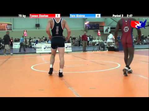 Tywan Claxton vs. Tom Giaimo at 2013 ASICS University Nationals - FS