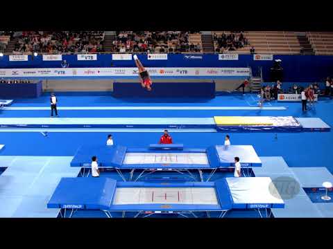 HASSAN Mohab (EGY) M - 2019 Trampoline Worlds, Tokyo (JPN) - Qualification Trampoline R1