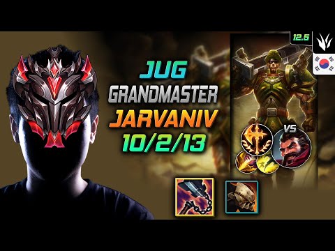 GrandMaster Jarvan IV Jungle vs Graves - 천상계 정글 자르반 4세 선혈 정복자 - LOL KR 12.5